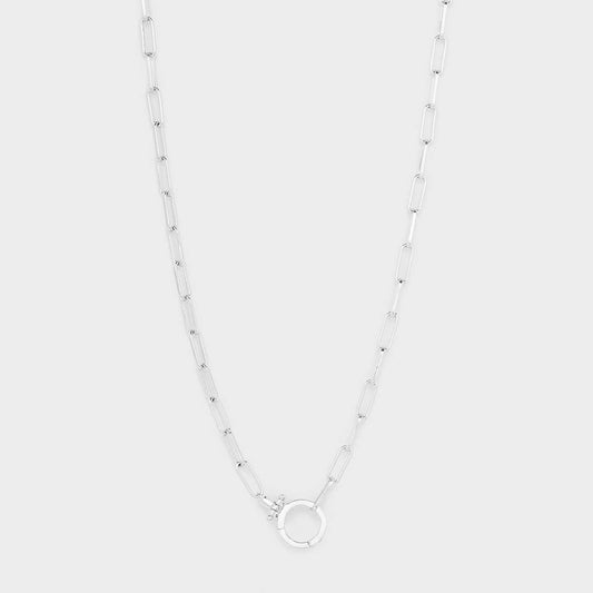 Gorjana Parker Necklace- Silver