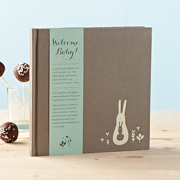 "Welcome Baby" Blue Edition Baby Book
